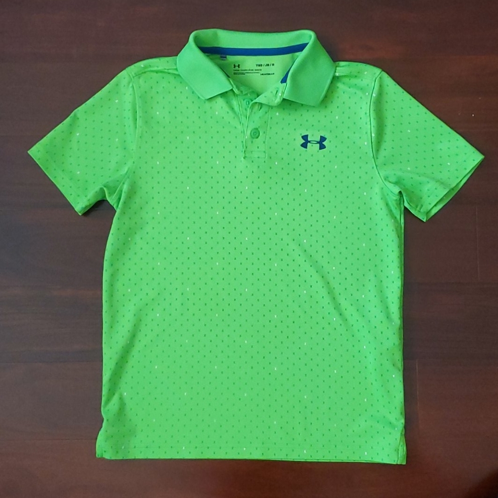 Boys UnderArmour Heatgear performance polo YMD